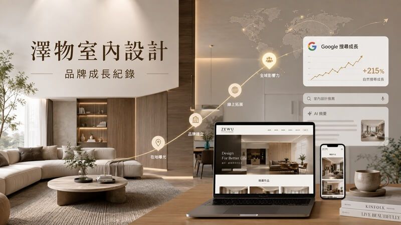 澤物室內設計品牌成長紀錄：從在地深耕到 Google 與 AI 推薦
